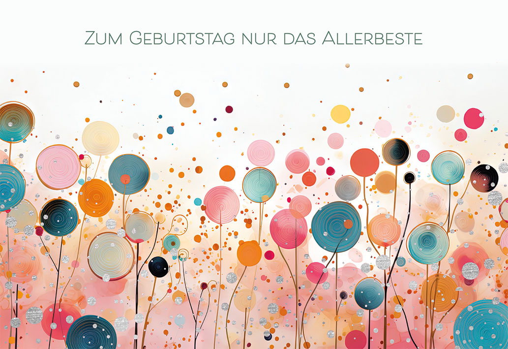 Geburtstagskarte - Nur das Allerbeste