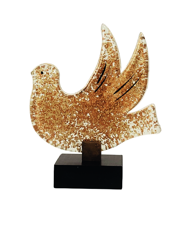 Stele – Taube & Gold