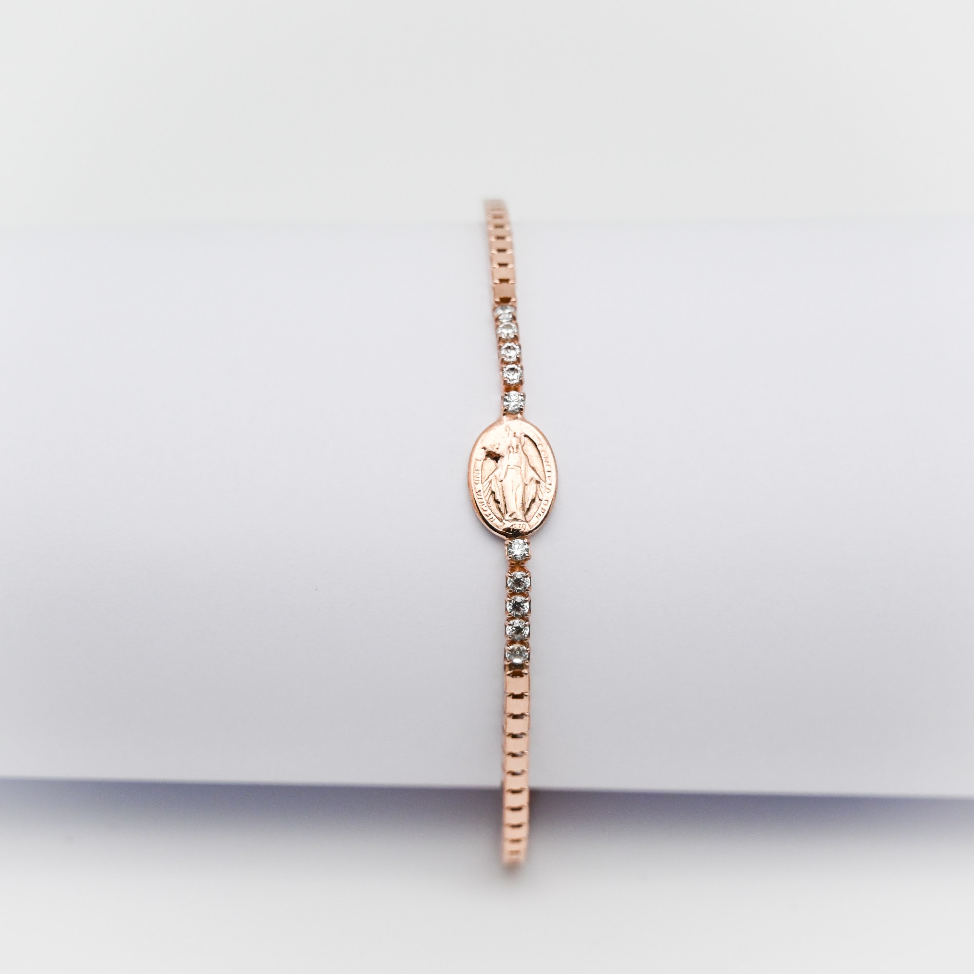 Armband - Madonna & Rose vergoldet