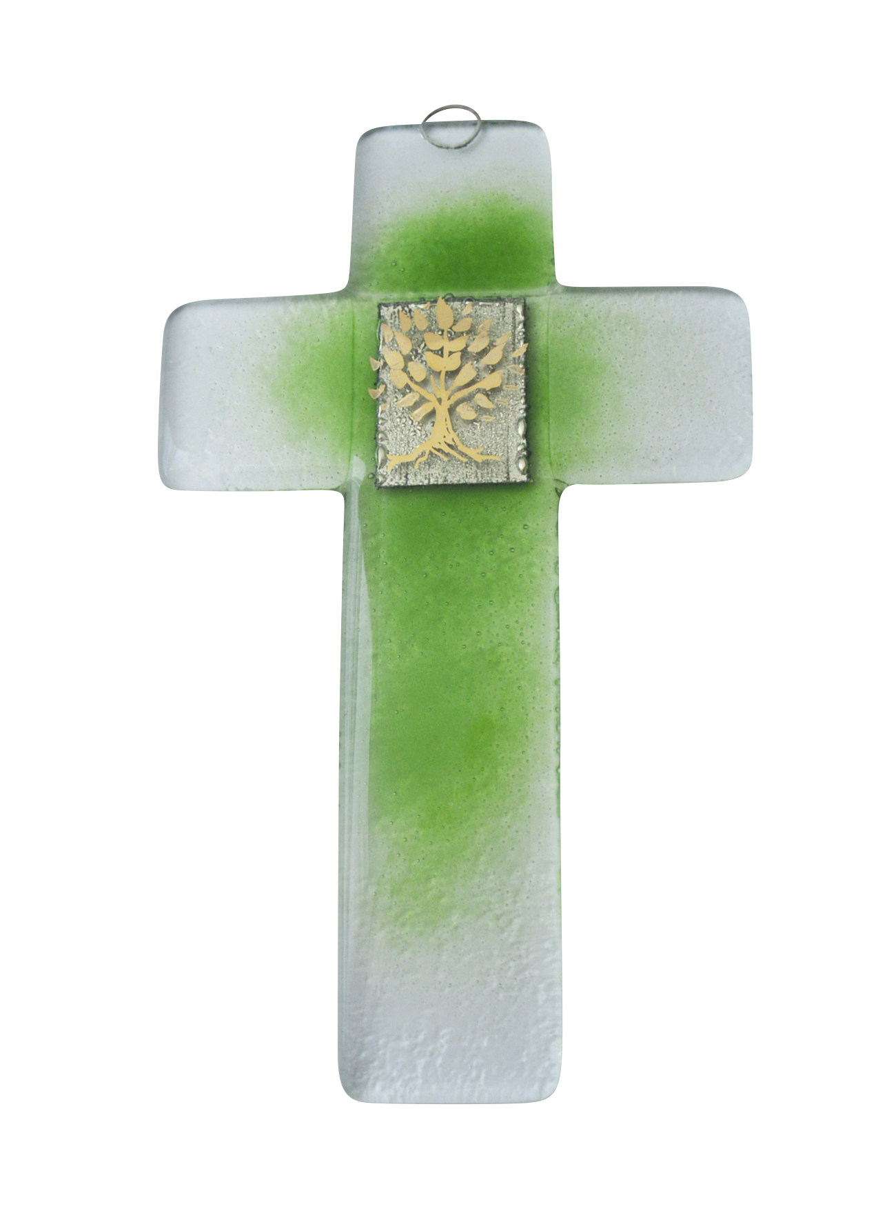 Glaskreuz – Lebensbaum & Grün