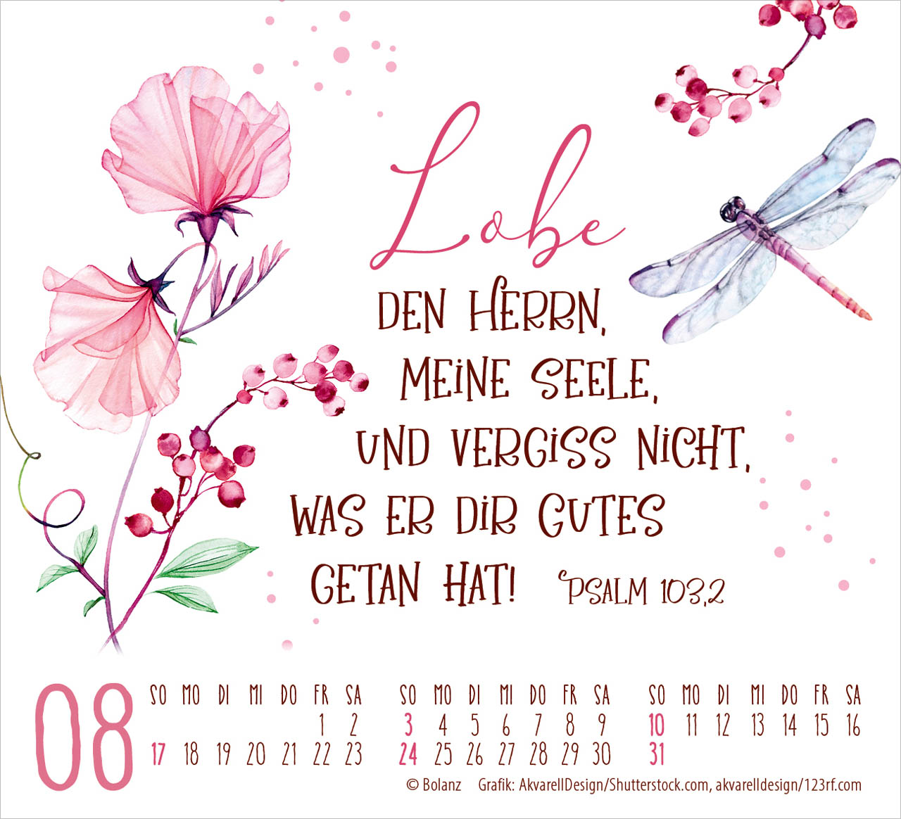 Minikalender - Geschützt in seiner Hand & 2025 Minikalender - Geschützt in seiner Hand & 2025