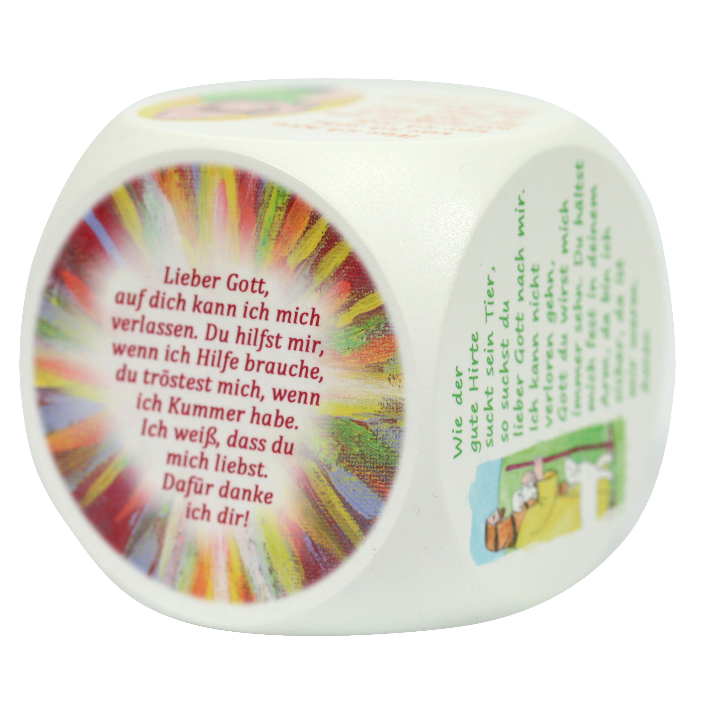 Gebetswürfel - Kindergebete Farbig & Weiß Gebetswürfel - Kindergebete Farbig & Weiß