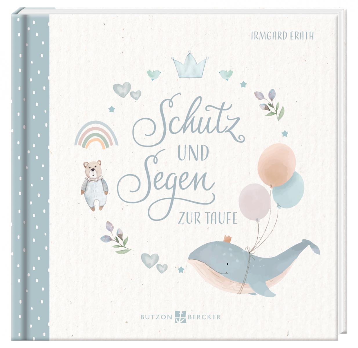 Geschenkset zur Taufe - Schutz und Segen & Blau