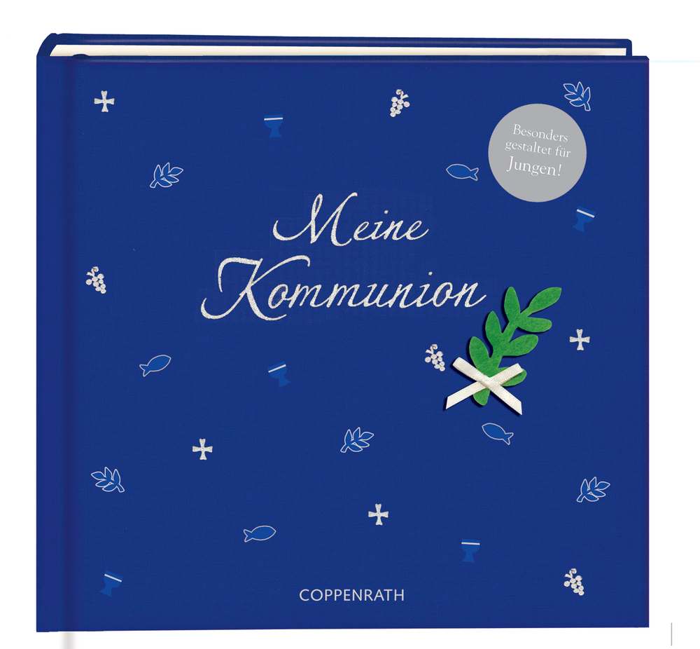 Erinnerungsalbum - Meine Kommunion & Christliche Symbole Blau Erinnerungsalbum - Meine Kommunion & Christliche Symbole Blau