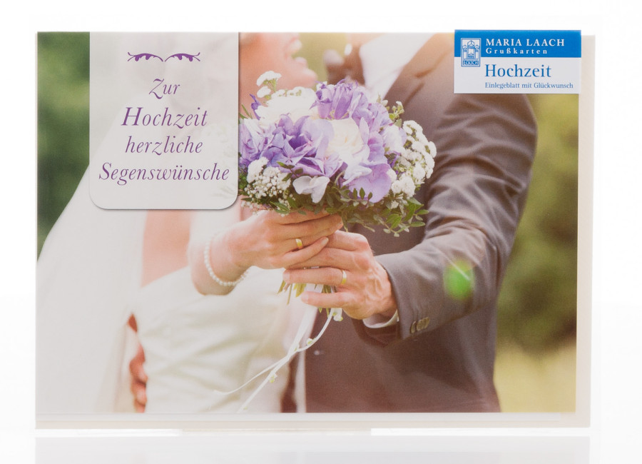 Karte zur Hochzeit - Brautstrauß Karte zur Hochzeit - Brautstrauß