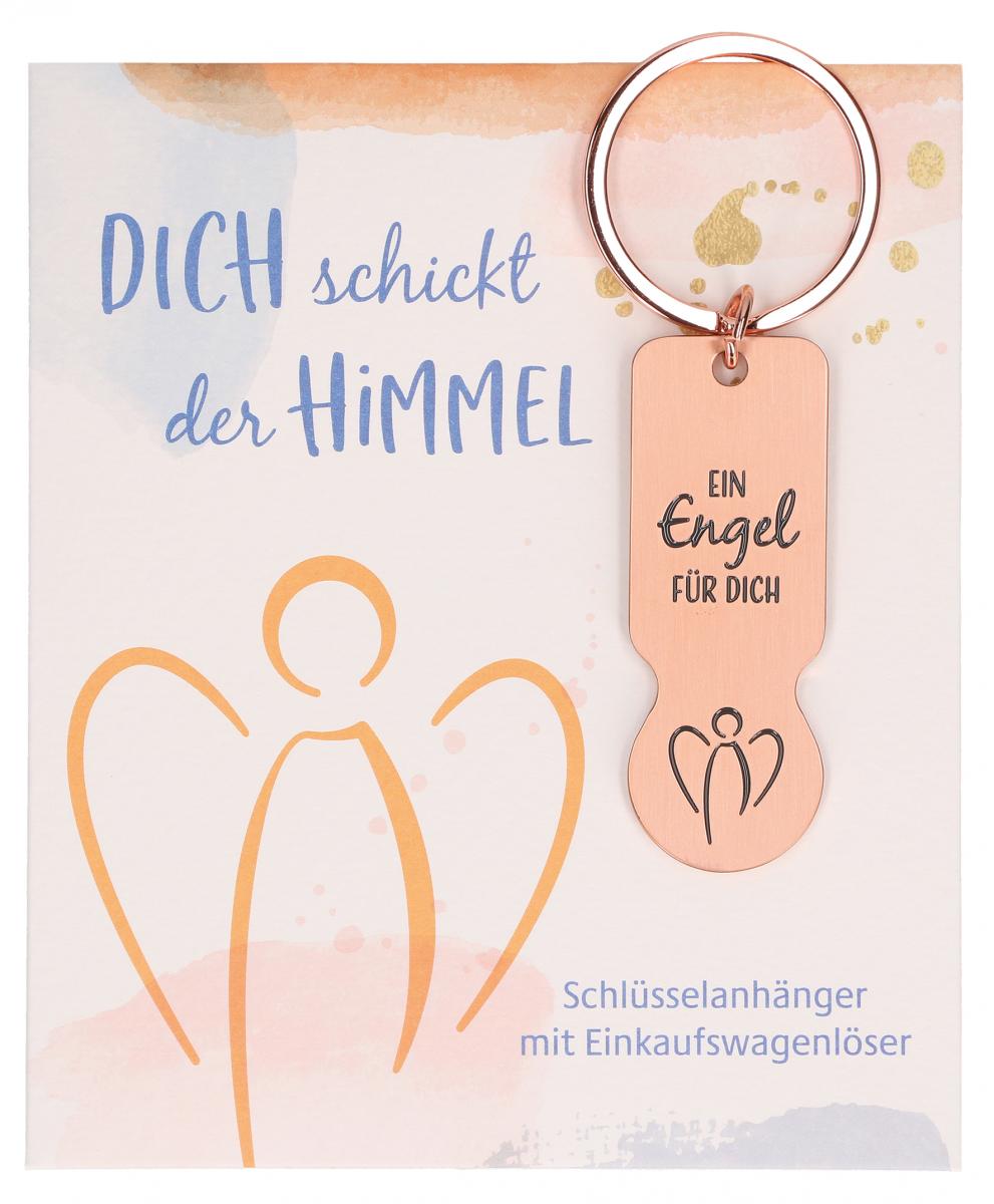 Schlüsselanhänger - Dich schickt der Himmel & Einkaufswagenlöser Schlüsselanhänger - Dich schickt der Himmel & Einkaufswagenlöser