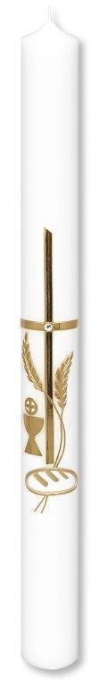 Kommunionkerze - Schlicht & Gold Kommunionkerze - Schlicht & Gold