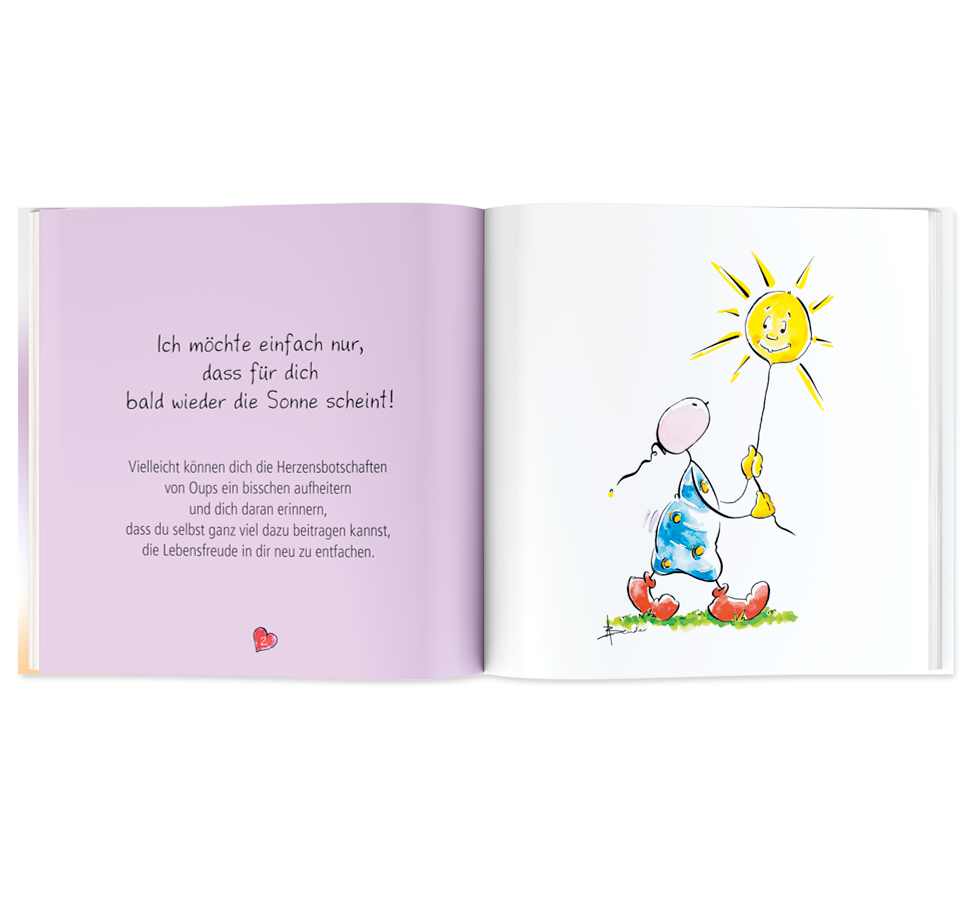 Mini-Geschenkbuch - Tröstende Gedanken & OUPS Mini-Geschenkbuch - Tröstende Gedanken & OUPS