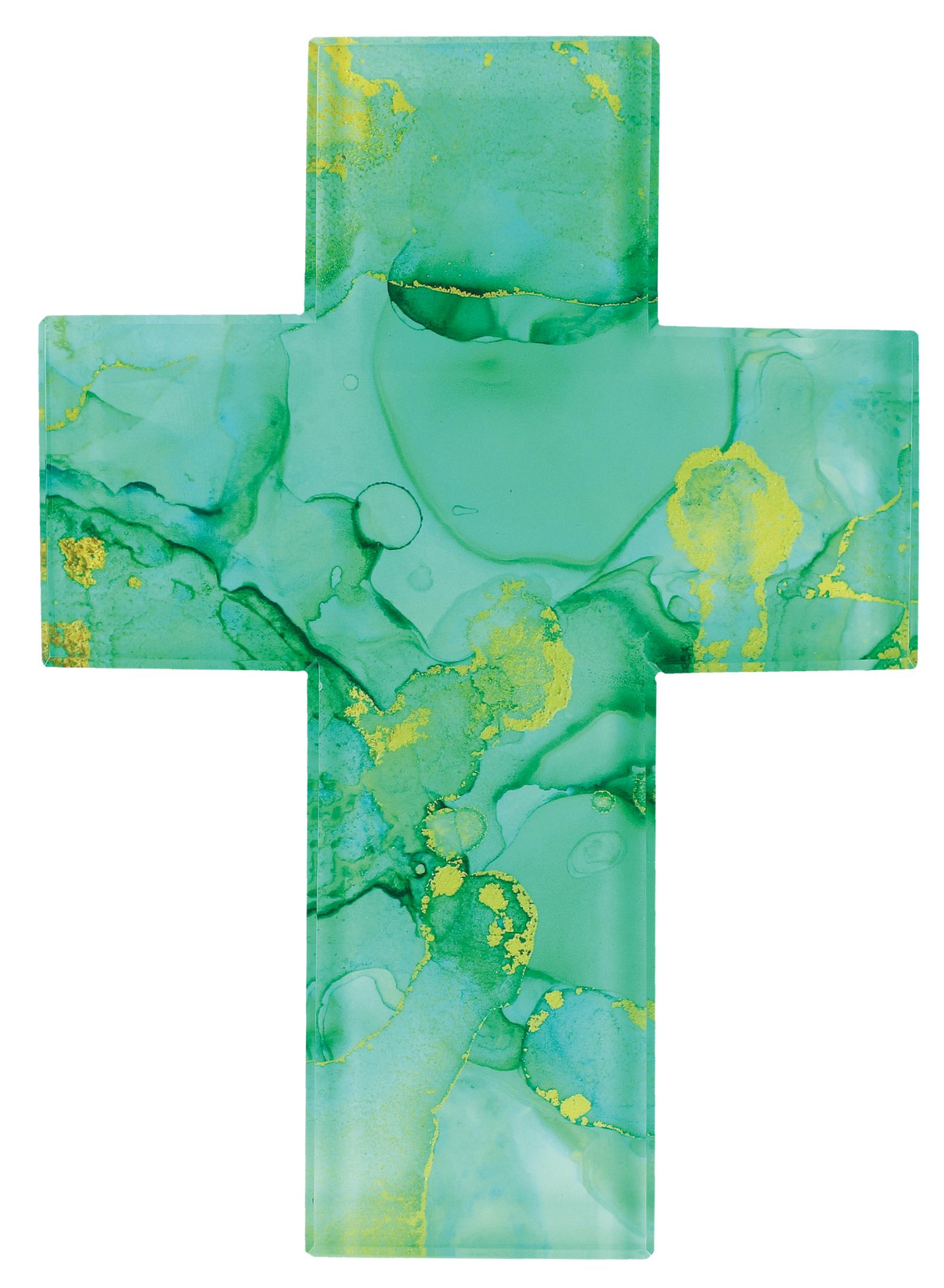 Kreuz - Glaskreuz & Aquarell