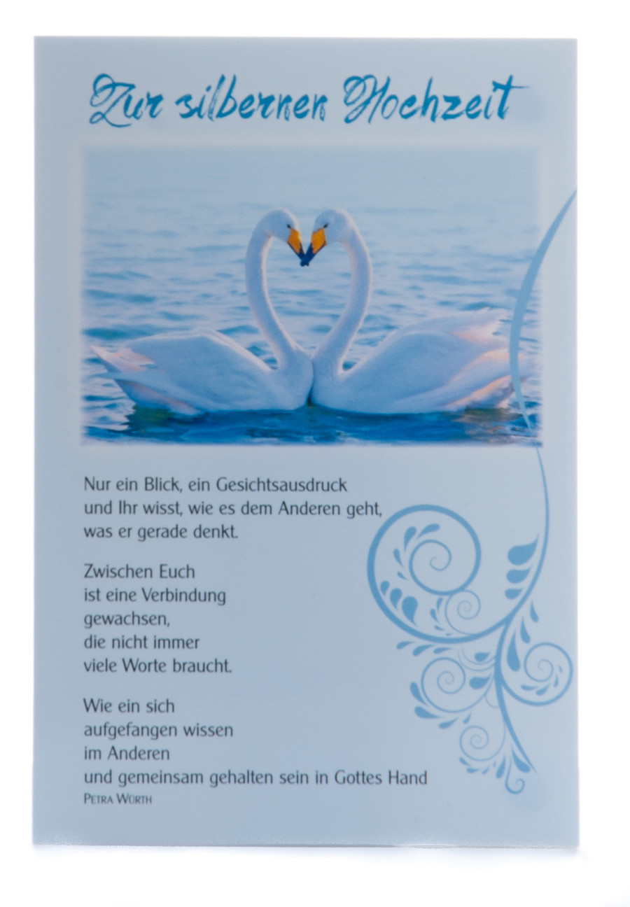 Karte zur Silberhochzeit - Nur ein Blick Karte zur Silberhochzeit - Nur ein Blick