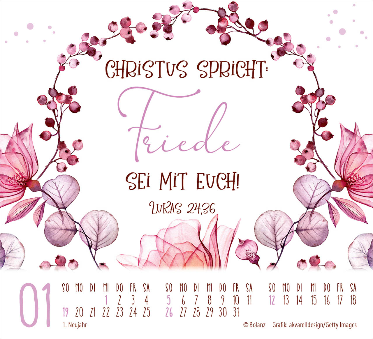 Minikalender - Geschützt in seiner Hand & 2025 Minikalender - Geschützt in seiner Hand & 2025