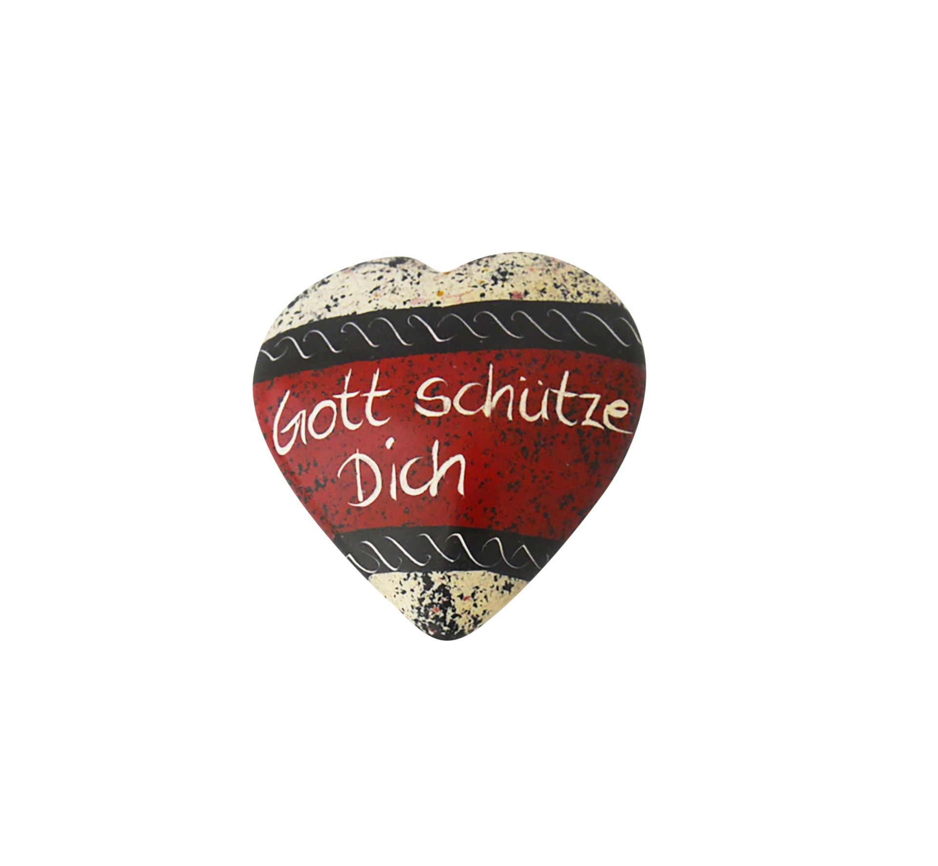 Speckstein-Herz - Gott schütze dich Speckstein-Herz - Gott schütze dich