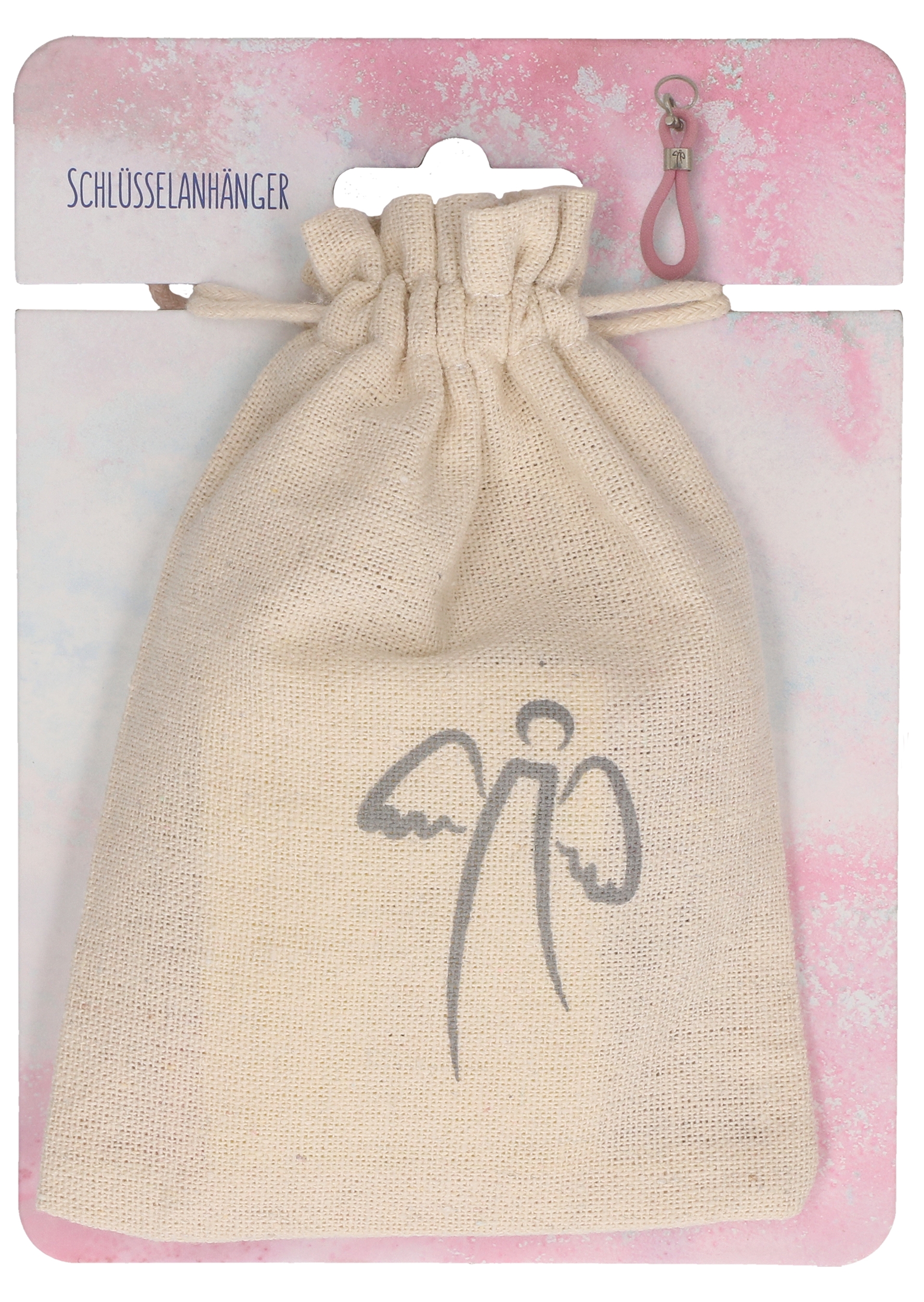 Schlüsselanhänger - Dein Engel beschütze dich & Rosa Schlüsselanhänger - Dein Engel beschütze dich & Rosa