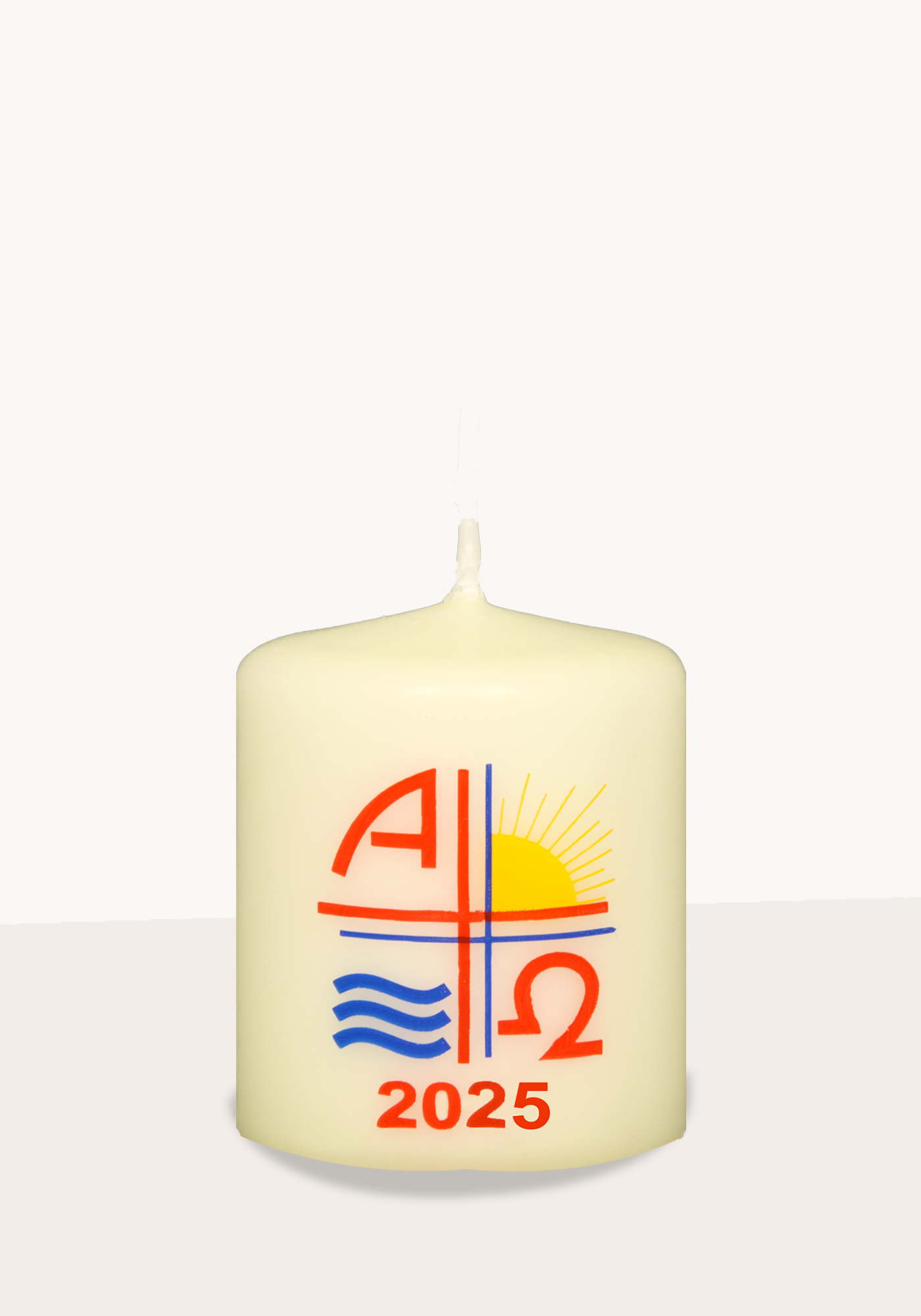 Osterkerze - Alpha & Omega & Jahreszahl