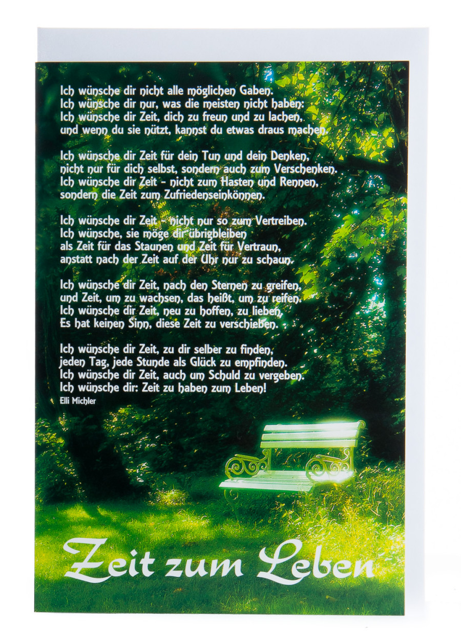 Neutrale Karte - Zeit zum Leben Neutrale Karte - Zeit zum Leben