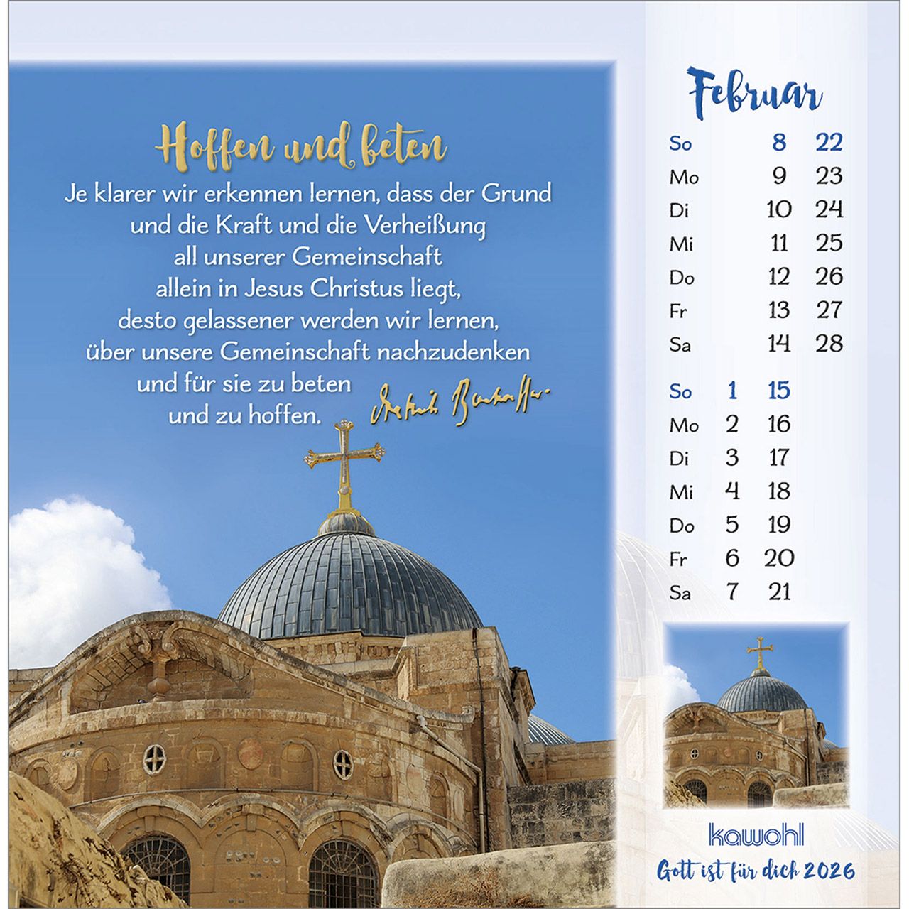 Tischkalender - Gott ist für dich & 2026