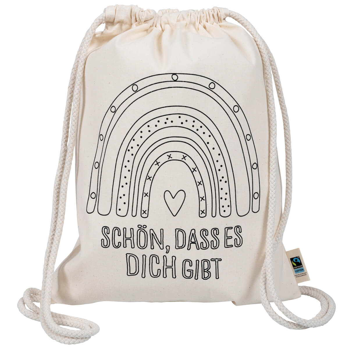 Rücksack - Schön, dass es dich gibt & Zum Ausmalen Rücksack - Schön, dass es dich gibt & Zum Ausmalen