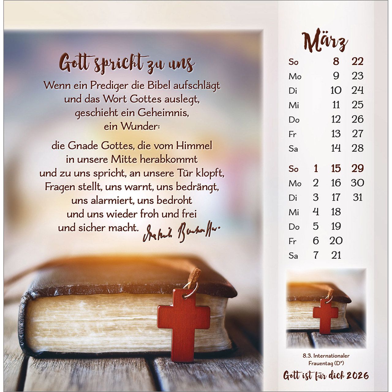 Tischkalender - Gott ist für dich & 2026