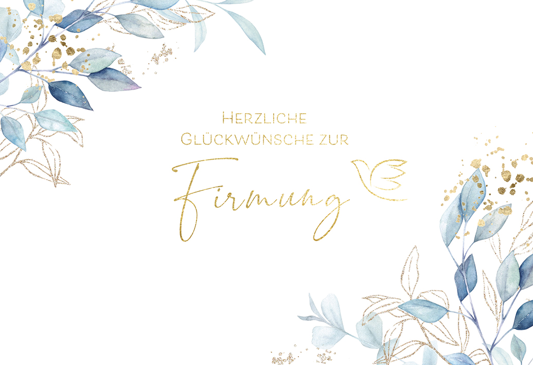 Karte zur Firmung - Vertraue Gott Karte zur Firmung - Vertraue Gott