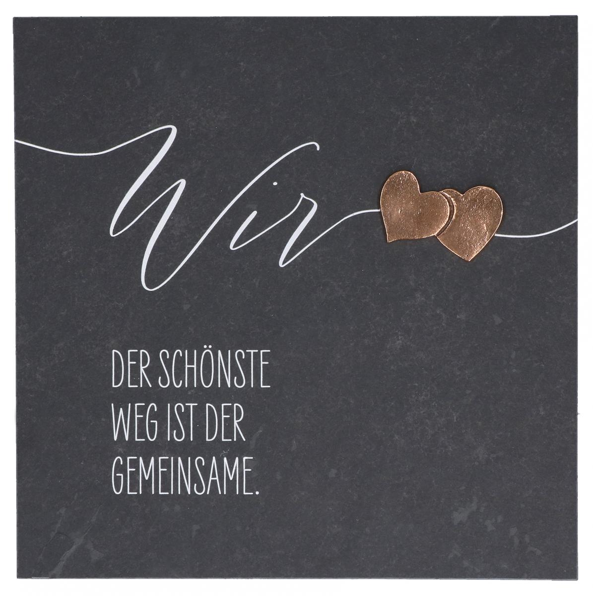 Schieferrelief – WIR & Herzen