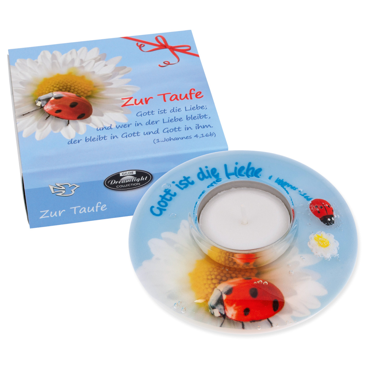 Tauf- Licht - Marienkäfer Tauf- Licht - Marienkäfer