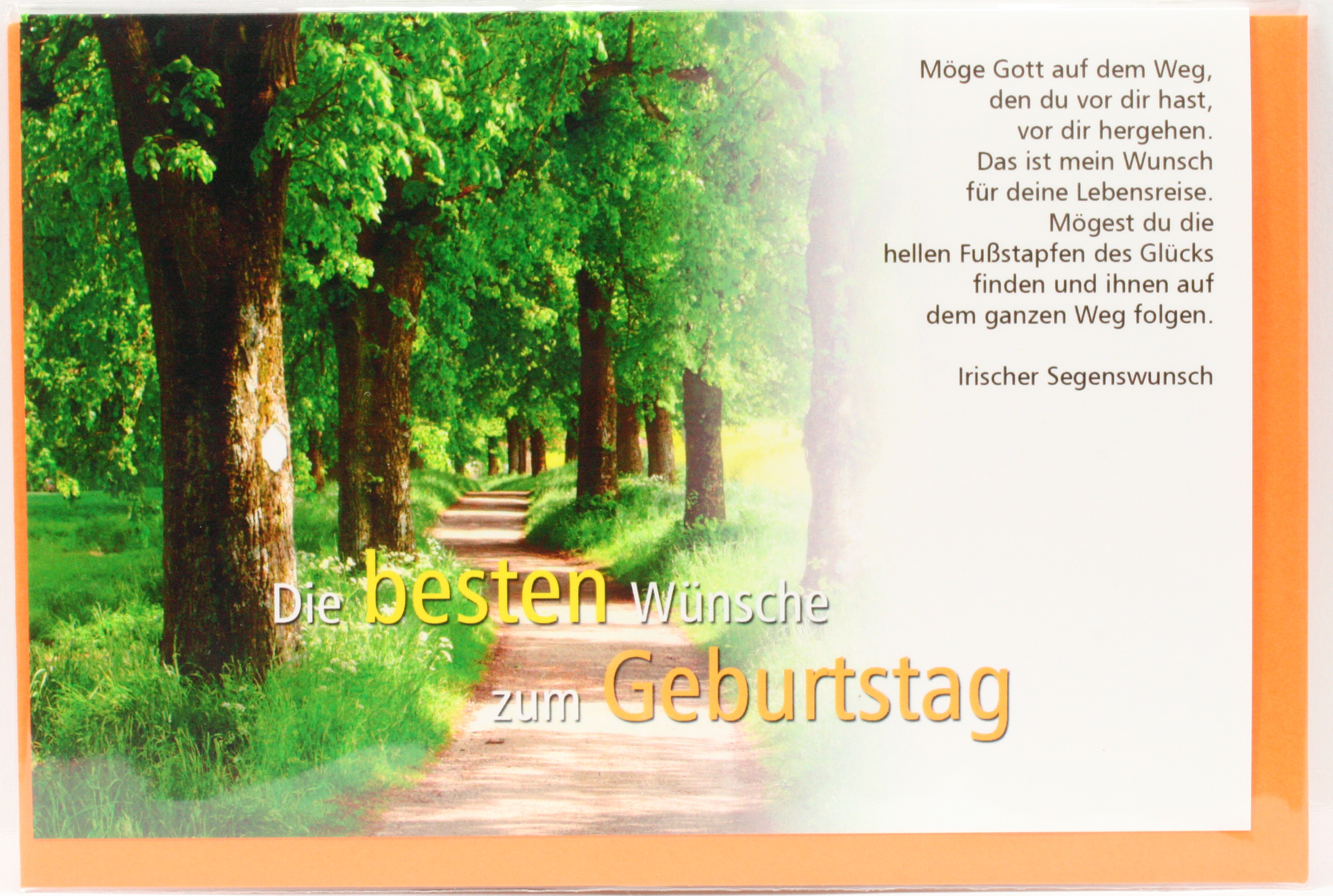 Karte zum Geburtstag - Wunsch für deine Lebensreise Karte zum Geburtstag - Wunsch für deine Lebensreise