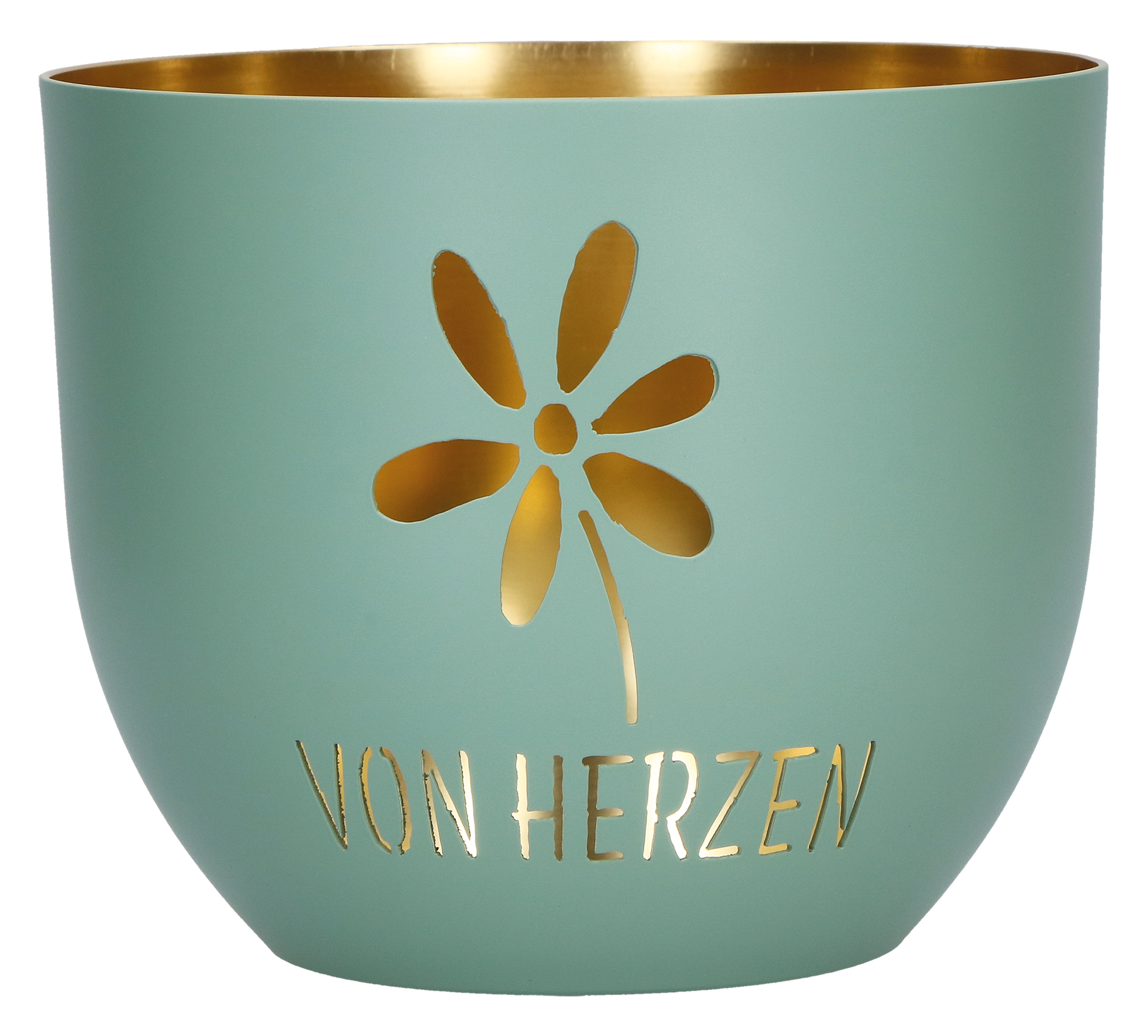 Metallwindlicht - Von Herzen & Blume