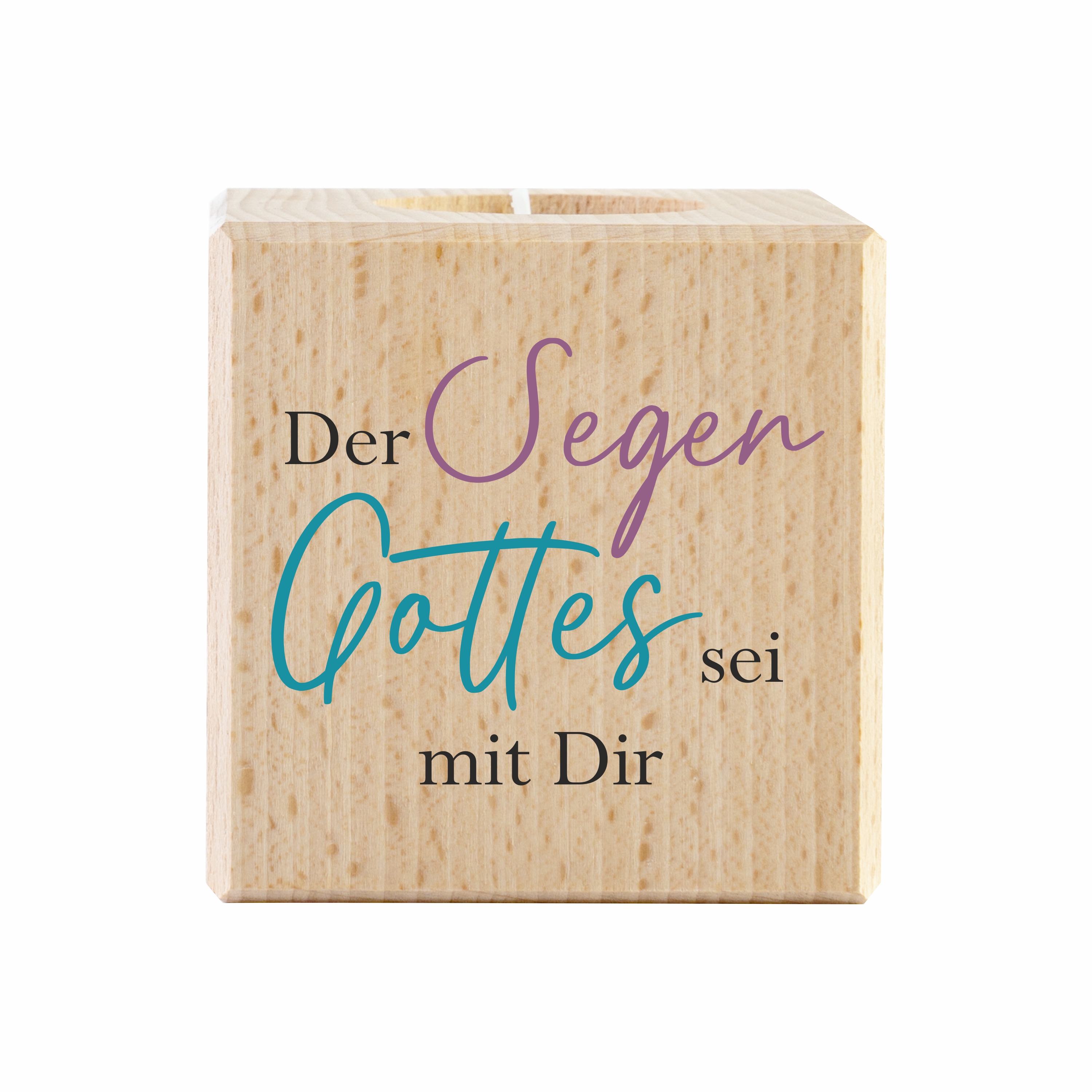 Teelicht-Würfel - Der Segen Gottes sei mit Dir Teelicht-Würfel - Der Segen Gottes sei mit Dir