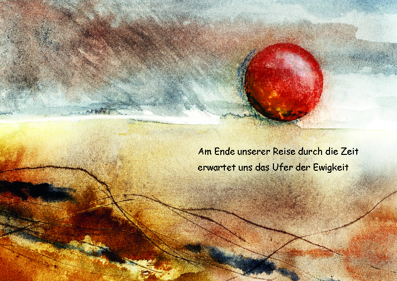 Karte zur Trauer – Am Ende unserer Reise… & Naturpapier