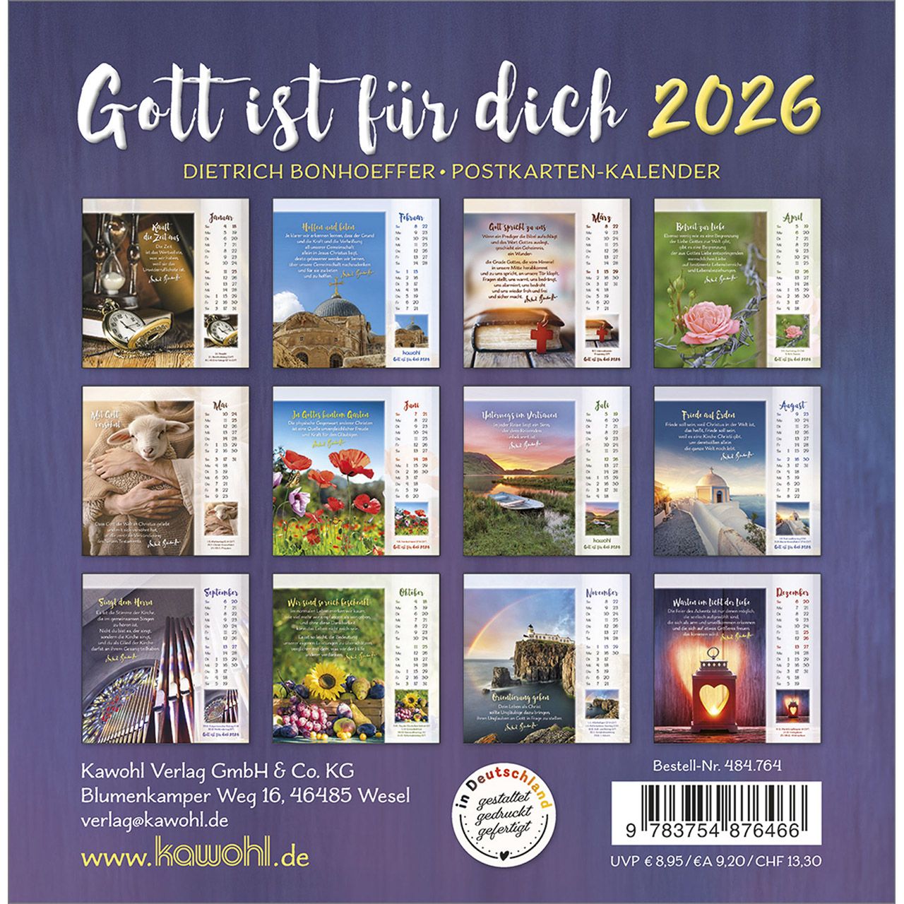 Tischkalender - Gott ist für dich & 2026