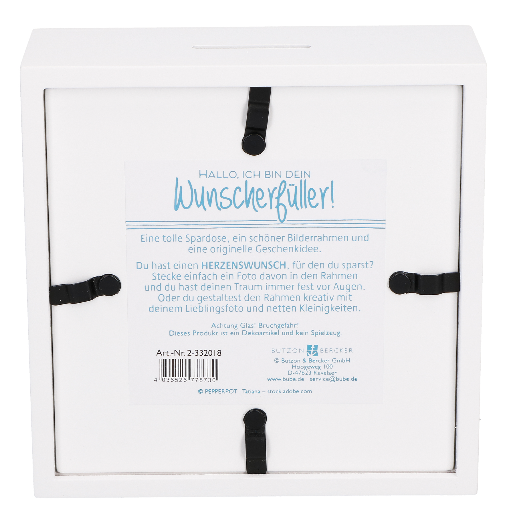 Bilderrahmen-Spardose - Wunscherfüller