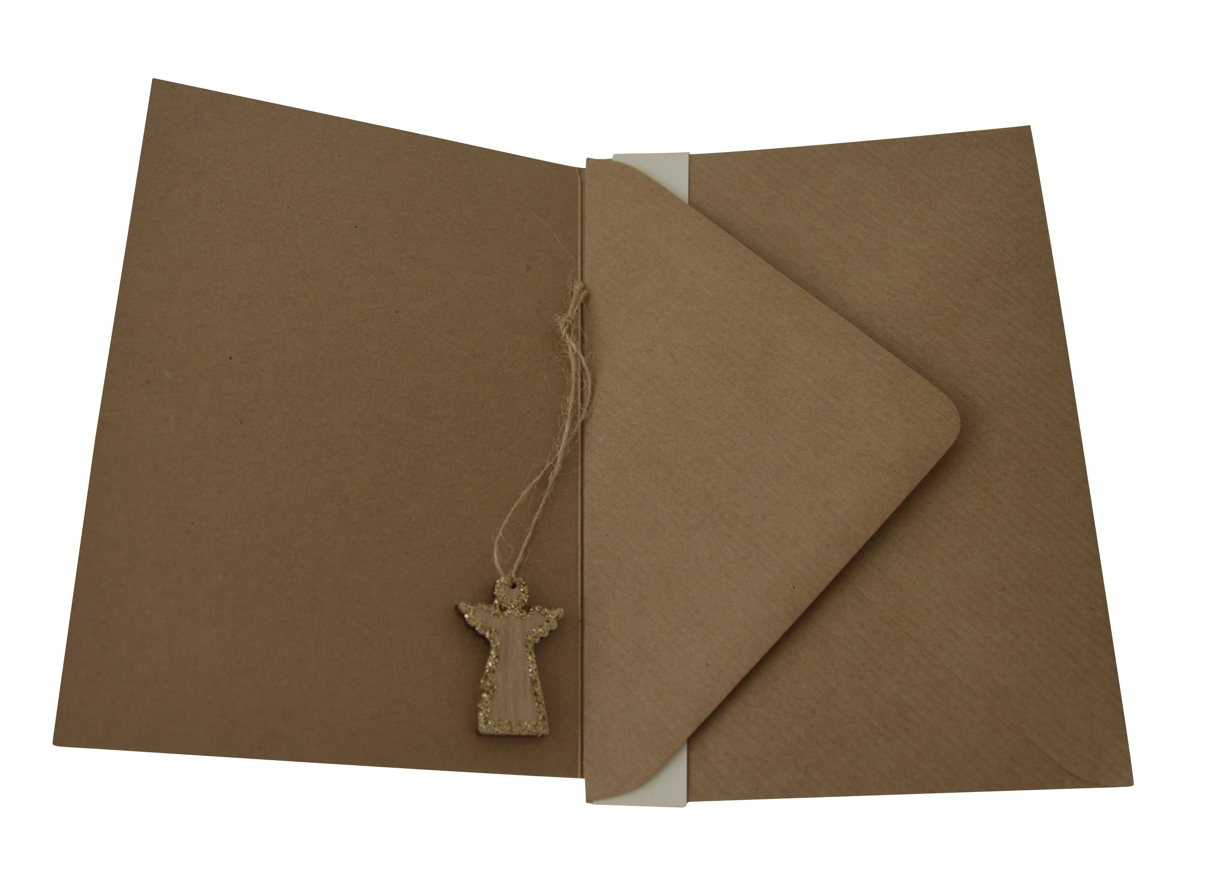 Karte zu Weihnachten - Friedvolle Weihnachten & Anhänger