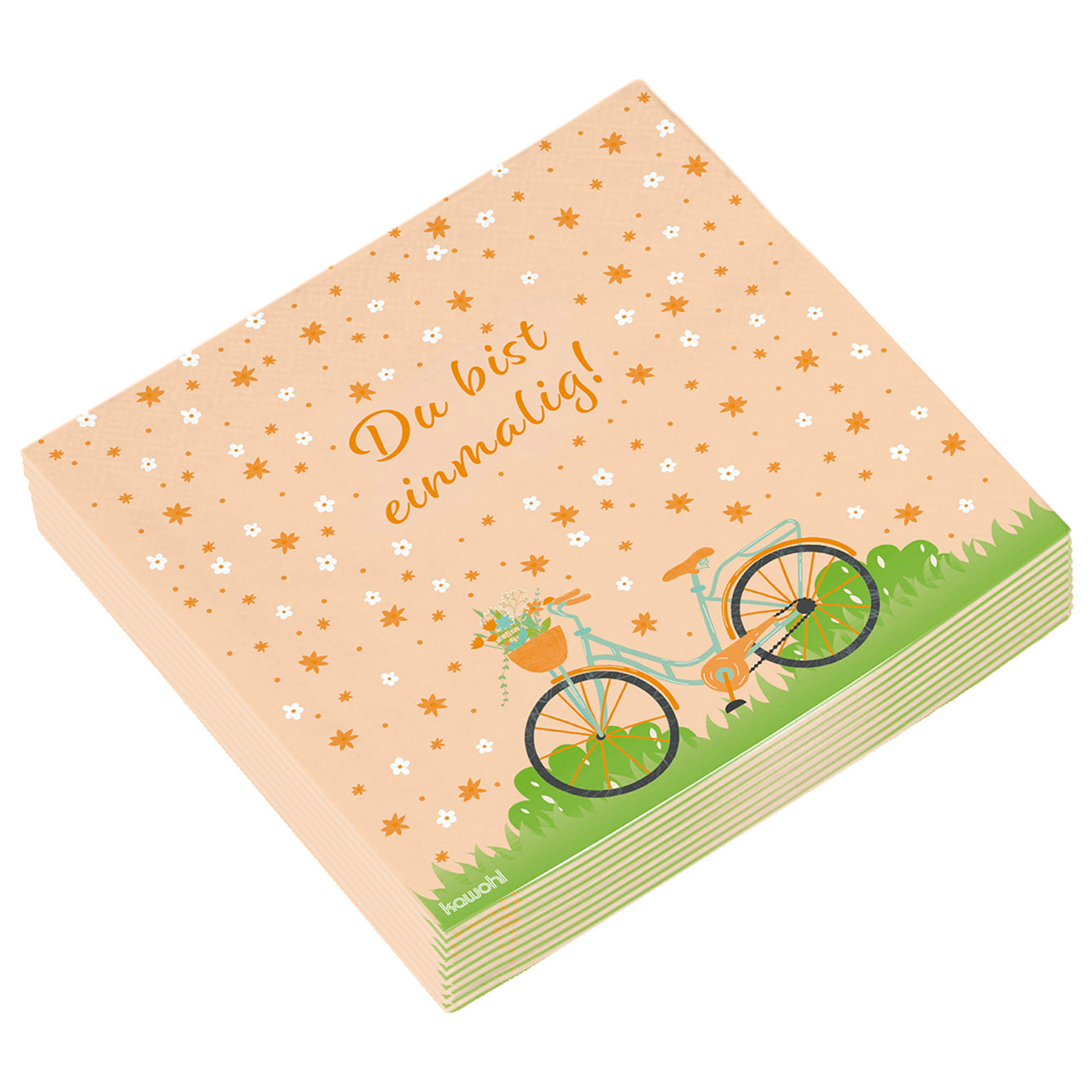 Servietten - Du bist einmalig! & Fahrrad Servietten - Du bist einmalig! & Fahrrad
