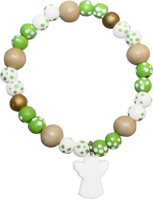 Armband - Schutzengelchen und Holzperlen Armband - Schutzengelchen und Holzperlen