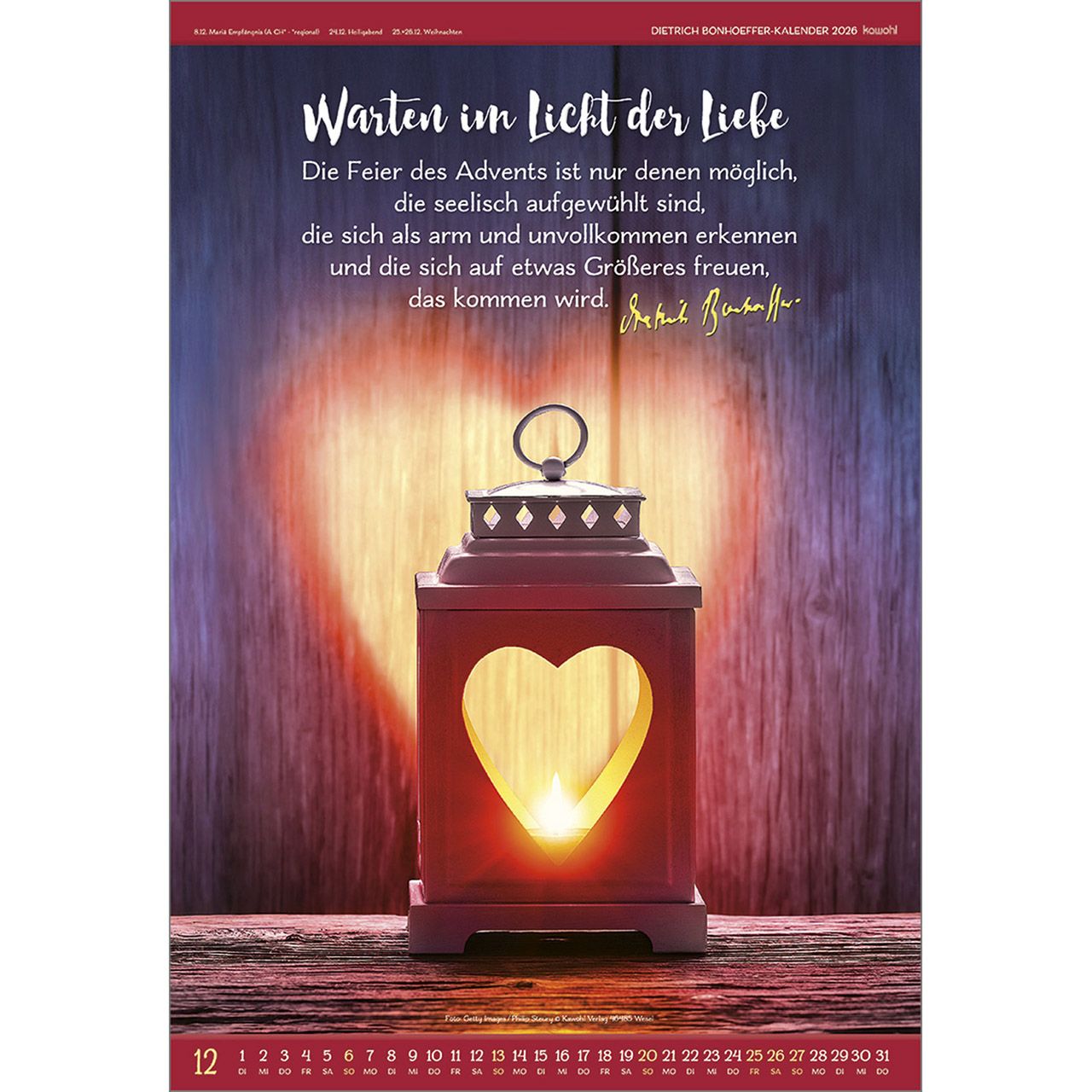 Kalender - Gott ist für uns & 2026