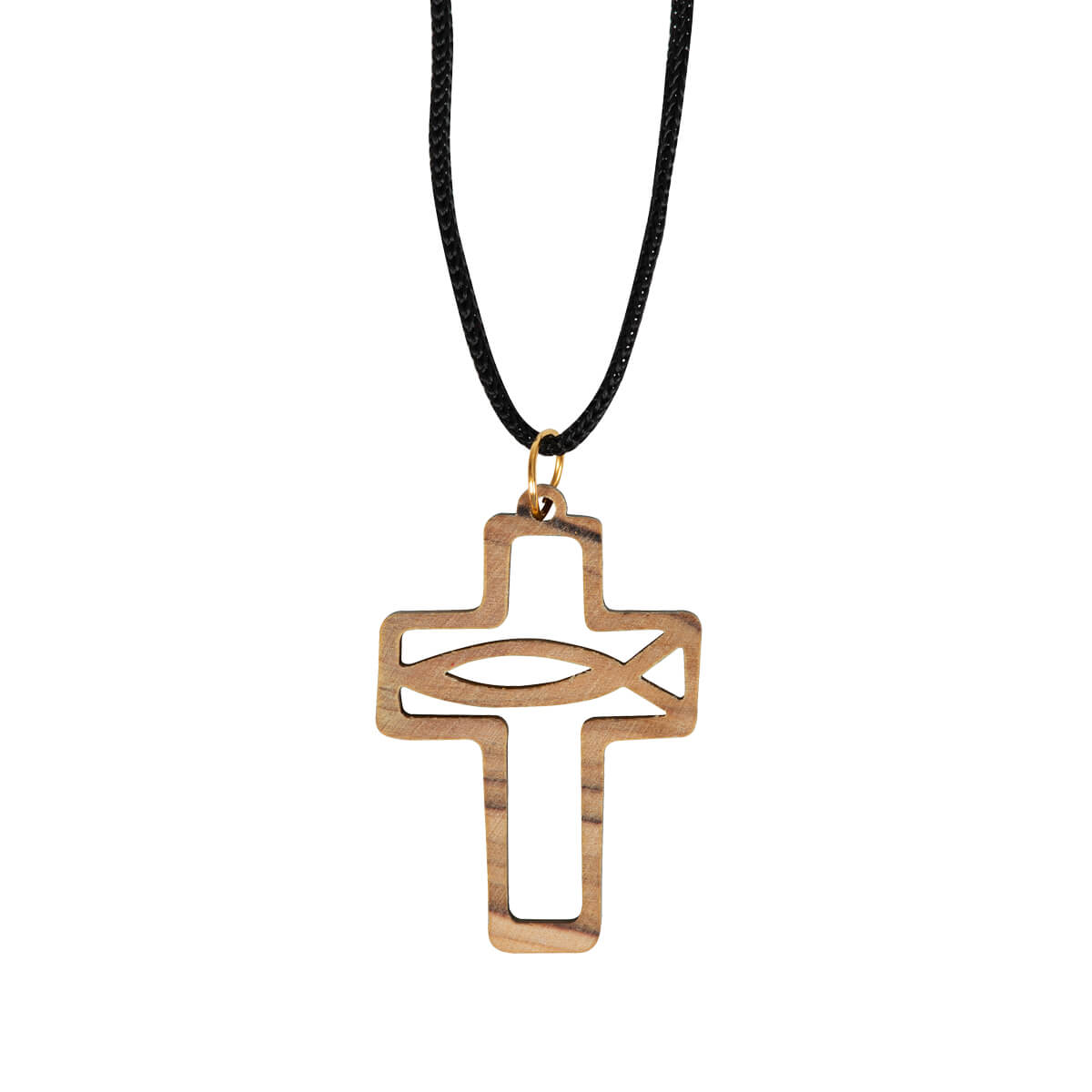 Halskette - Kreuz & Fisch