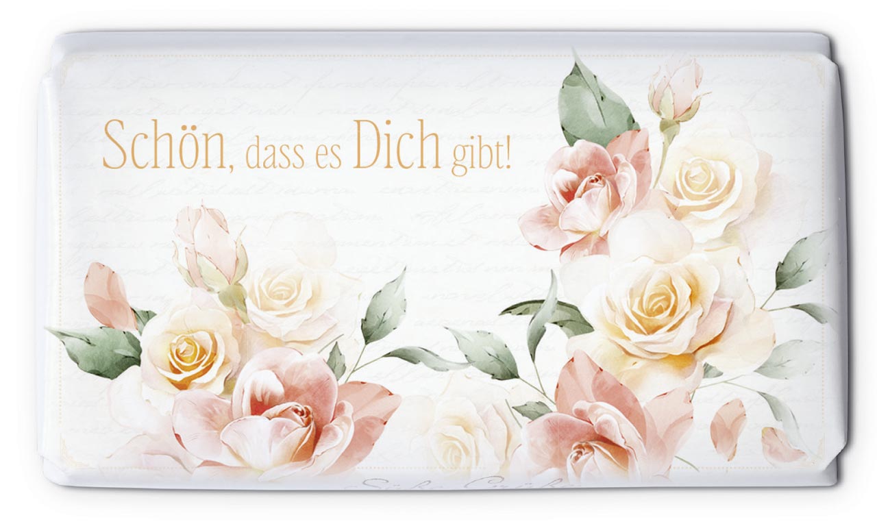 Mini-Schokolade - Schön, dass es Dich gibt! Mini-Schokolade - Schön, dass es Dich gibt!