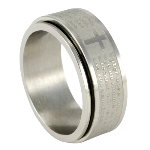 Gebetsring - Vater unser & Kreuz Gebetsring - Vater unser & Kreuz