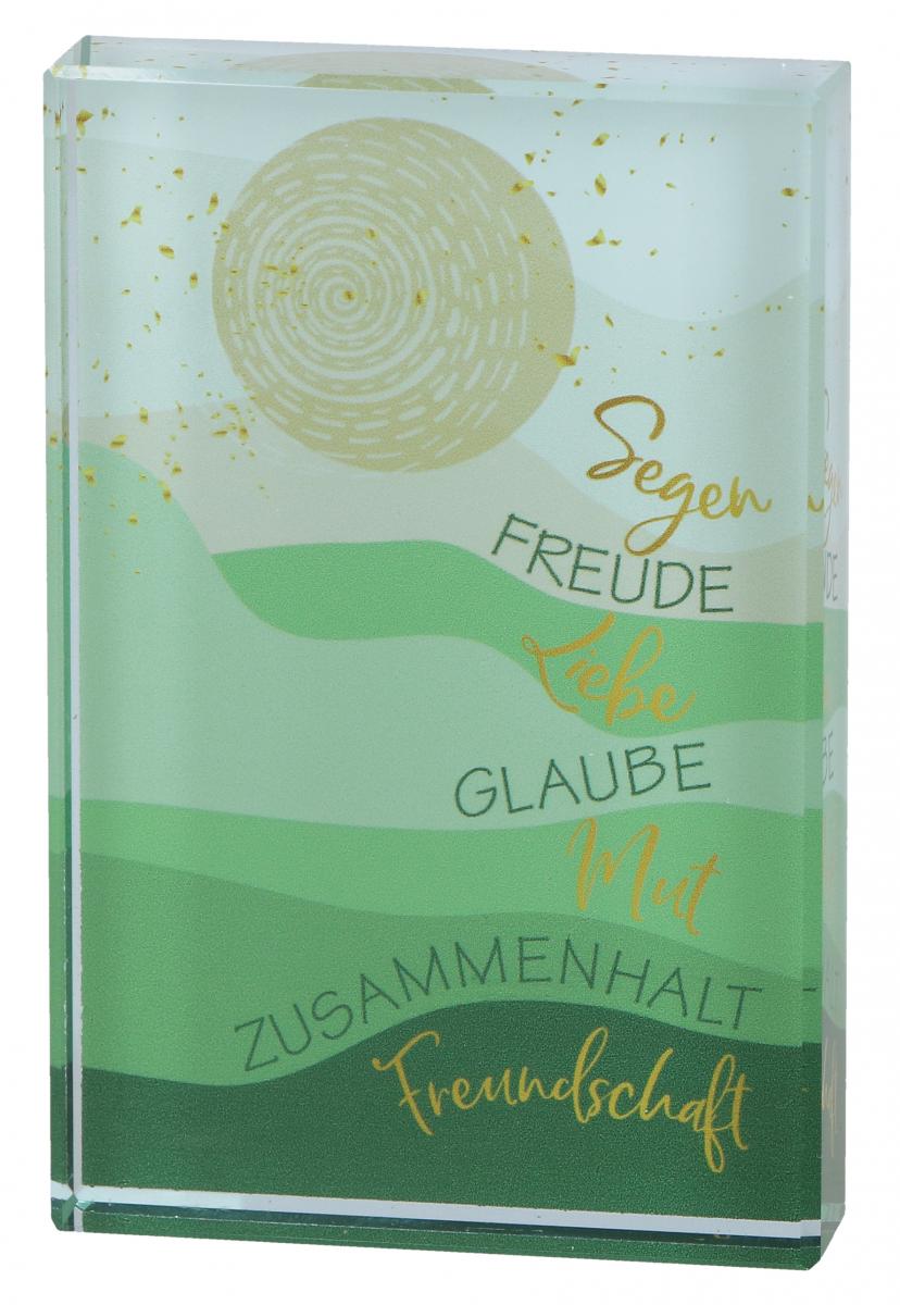 Glasquader - Segen-Freude-Liebe-Glaube... Glasquader - Segen-Freude-Liebe-Glaube...