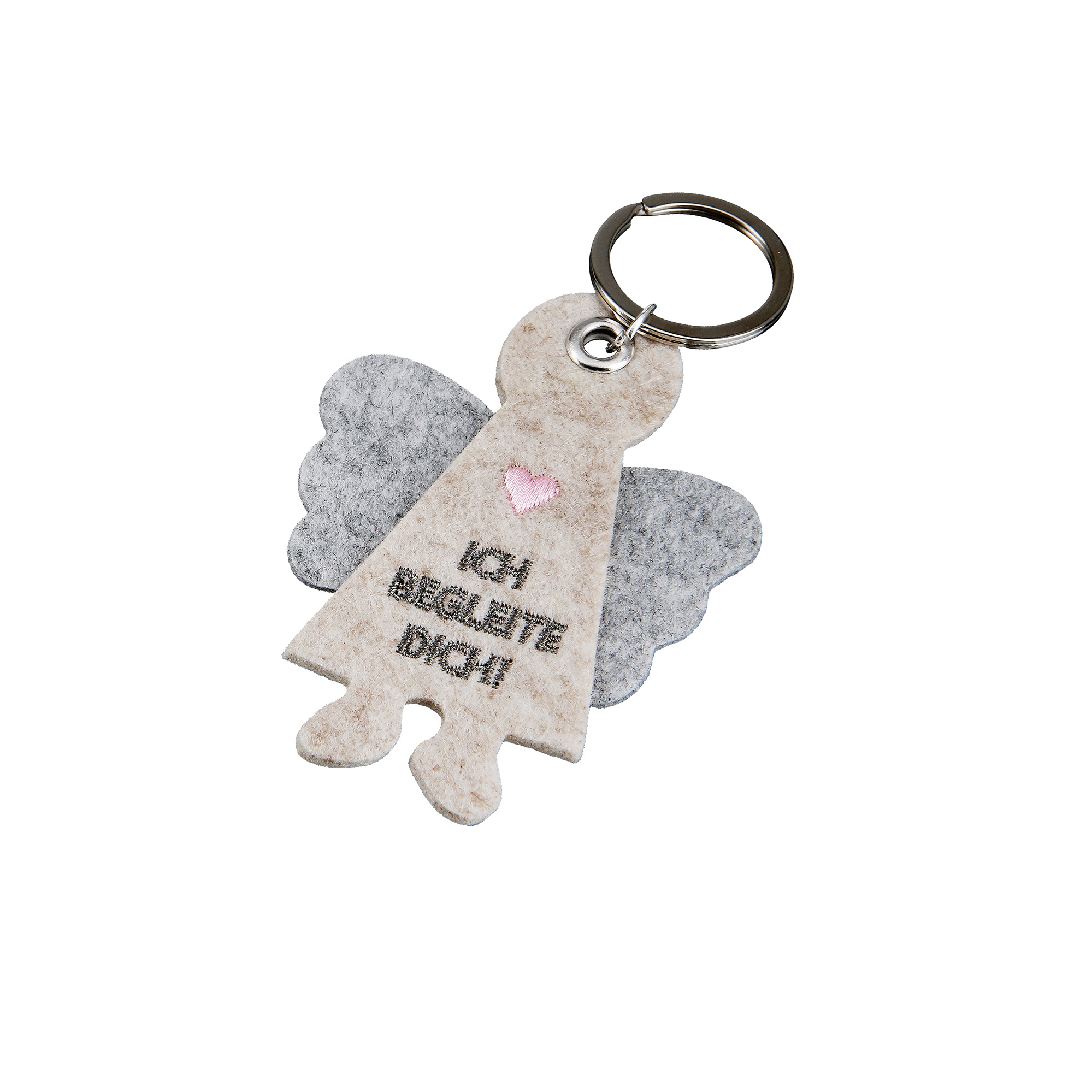 Schlüsselanhänger - Ich begleite dich! & Filz Schlüsselanhänger - Ich begleite dich! & Filz