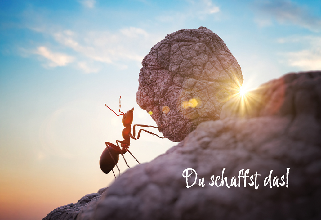 Neutrale Karte - Du schaffst das! Neutrale Karte - Du schaffst das!