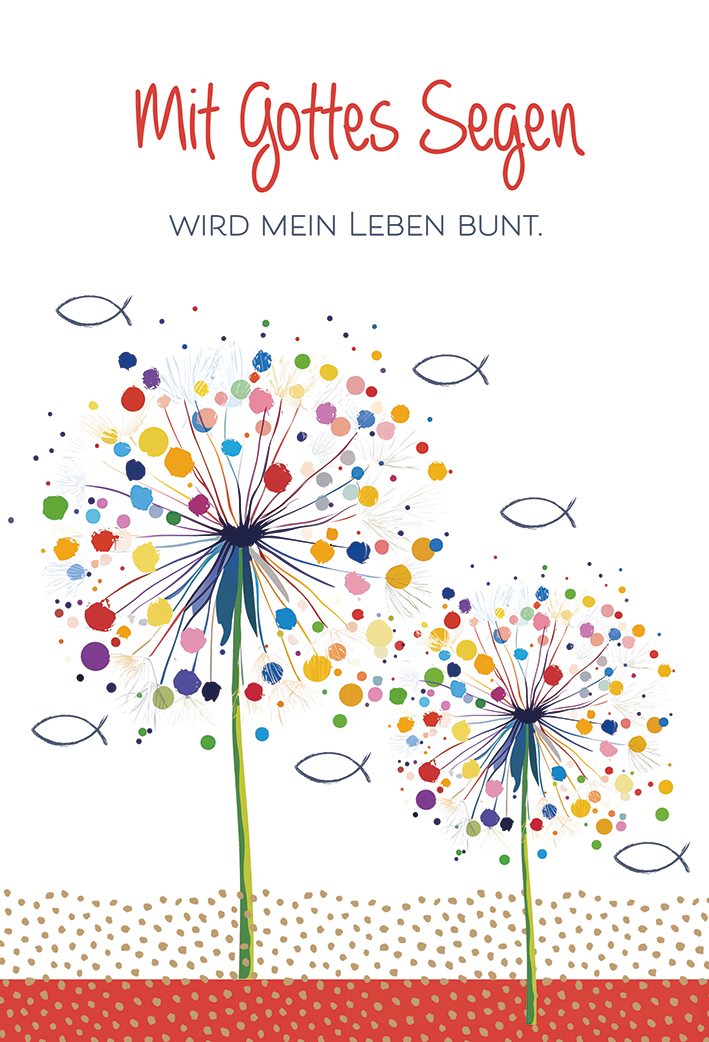 Karte zur Kommunion - Mit Gottes Segen... & Geldgeschenk