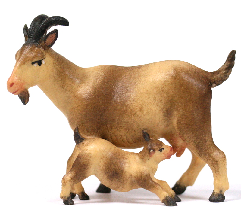 Komet-Krippe - Ziege mit Zicklein Komet-Krippe - Ziege mit Zicklein