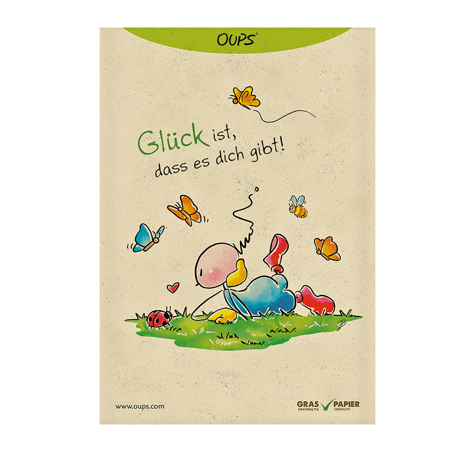 Samenpackung - Gartenkresse & Glück ist, dass es dich gibt!