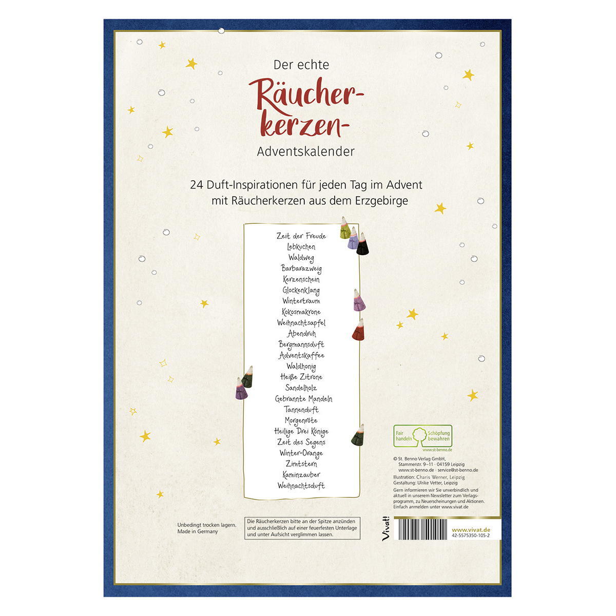 Adventskalender - Räucherkerzen