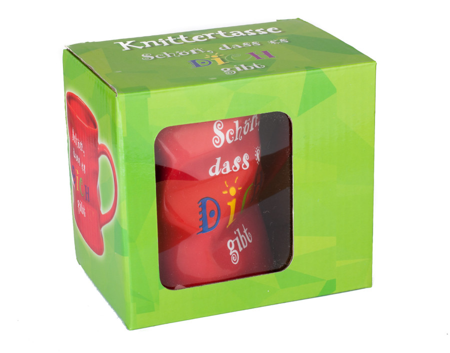 Knittertasse - Schön, dass es dich gibt Knittertasse - Schön, dass es dich gibt
