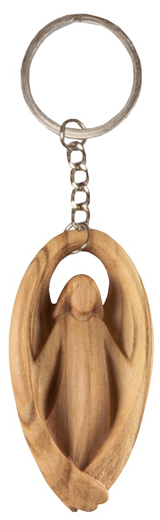 Schlüsselanhänger - Schutzengel & Olivenholz Schlüsselanhänger - Schutzengel & Olivenholz