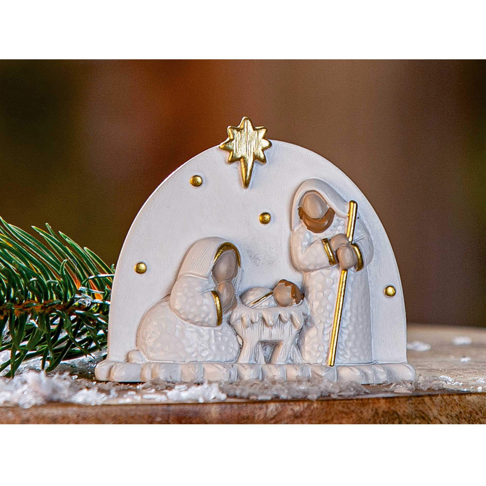 Blockkrippe - Heilige Familie & Mini Blockkrippe - Heilige Familie & Mini