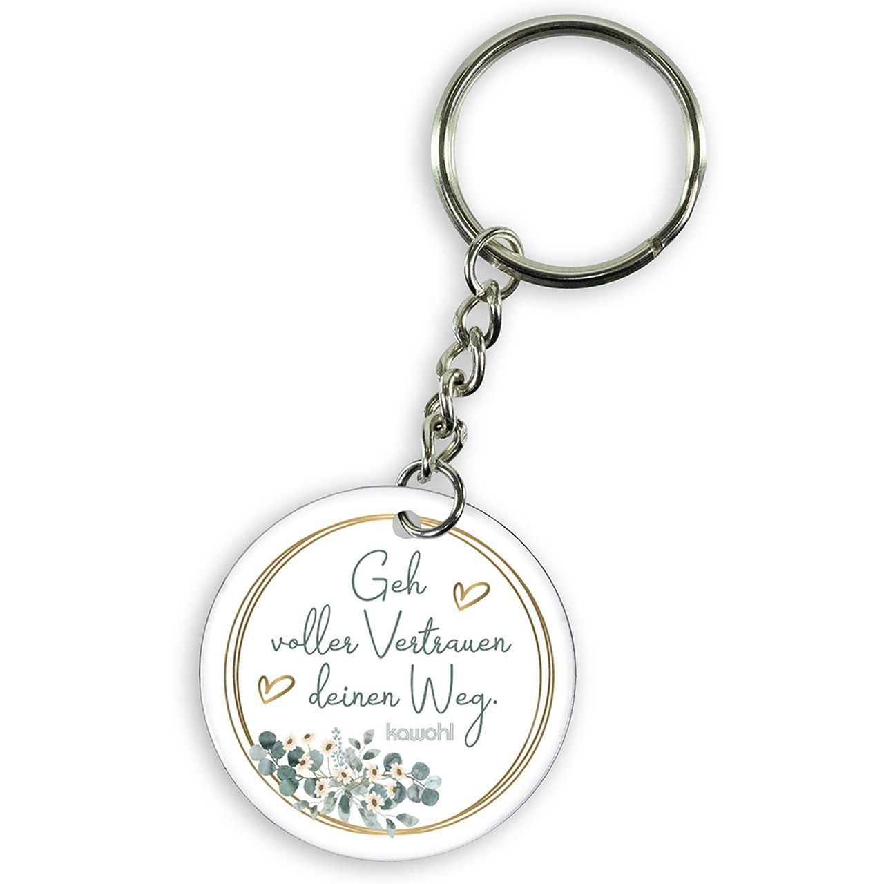Schlüsselanhänger - Geh voller Vertrauen deinen Weg