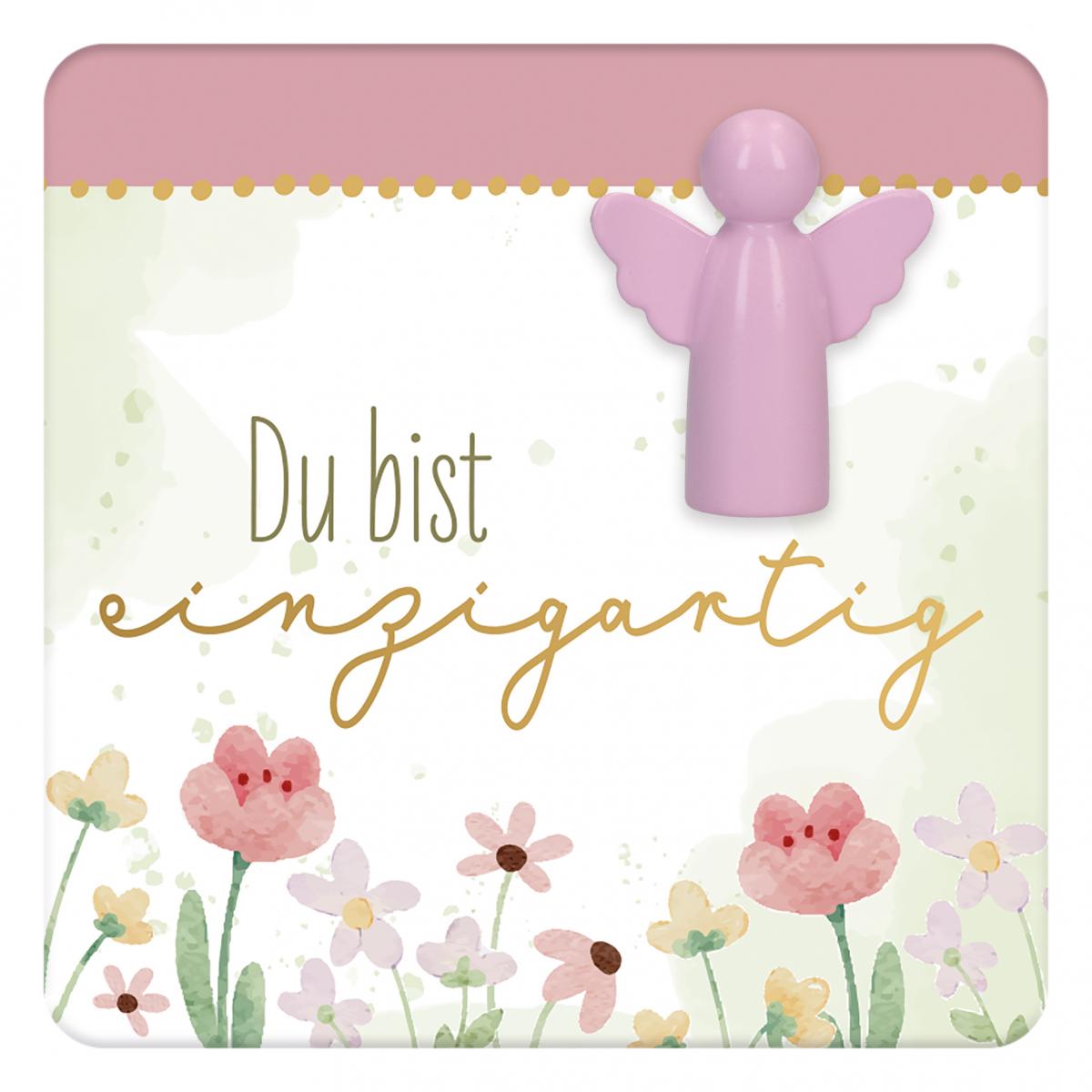 Engelfigur aus Metall - Du bist einzigartig Engelfigur aus Metall - Du bist einzigartig